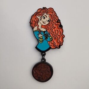 2/$10 Disney Princess Merida Enamel Pin with Brown Charm